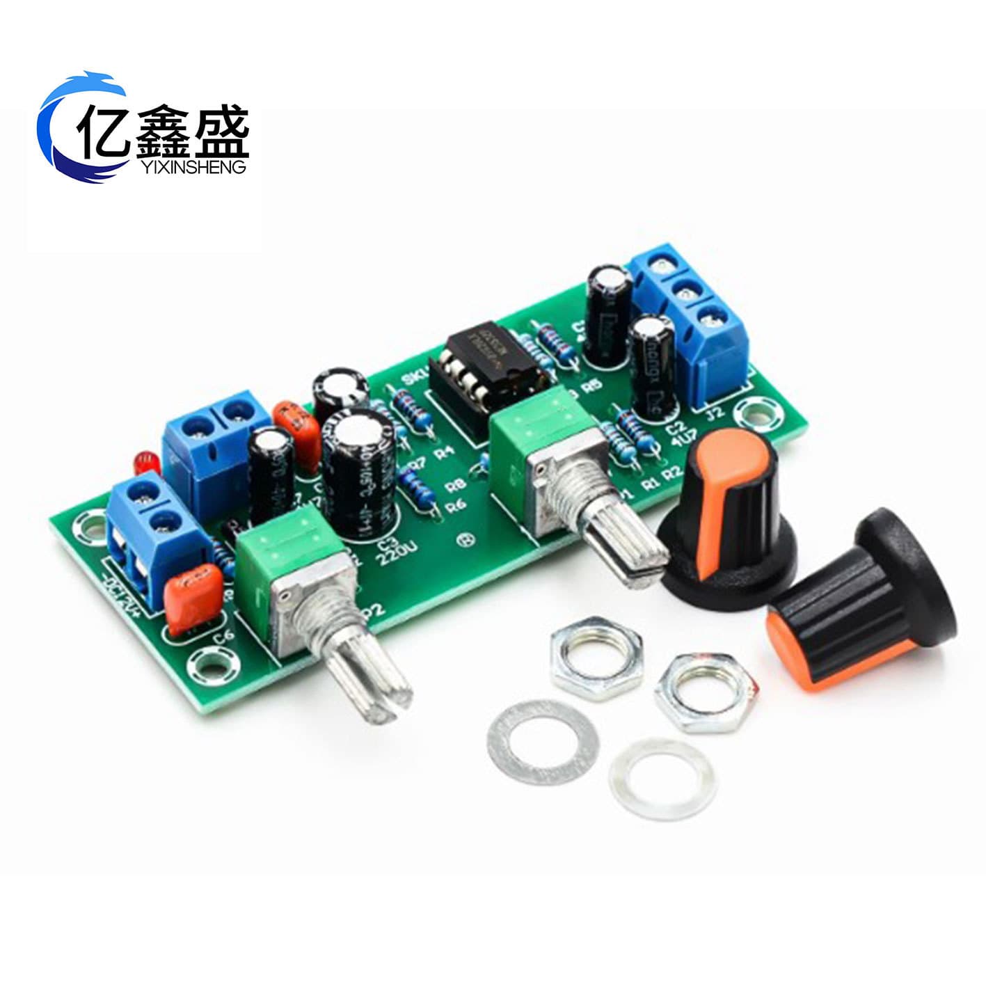 Single Power Supply 10-24V Subwoofer Preamp Board Low Pass Filter Preamp Tone Board Pre-finished Board