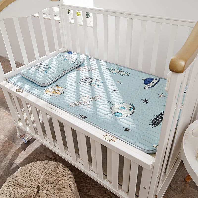Washable Baby Latex Cooling Mat for Kindergarten Nap, Ice Silk Breathable Infant Newborn Stroller Mat Factory