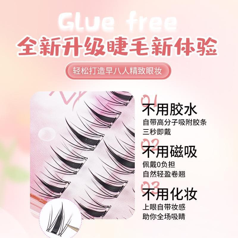 Zhi Xian Glue-Free Full Series Large Capacity Cross-Border False Eyelash Book Women No-Stem Single Cluster Natural Mixed Pure Desire High Quality