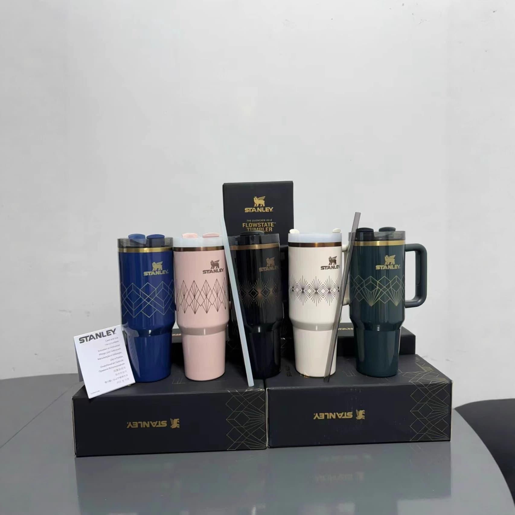 New cross-border Stanley thermos cup stanley 40oz car cup 304 large capacity Big Mac ice cup
