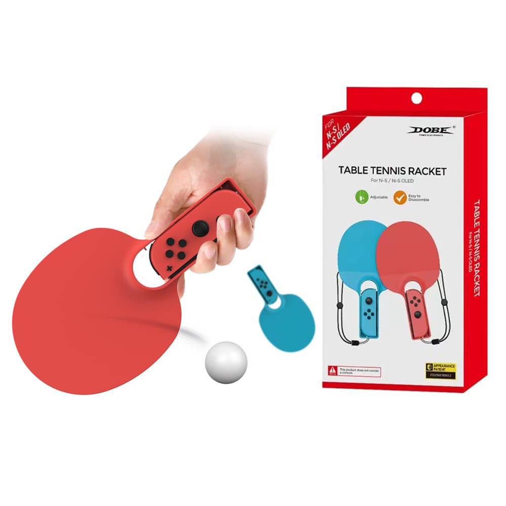 Switch Sports Game Table Tennis Racket NS OLED Joy-Con Small Handle Grip for Table Tennis