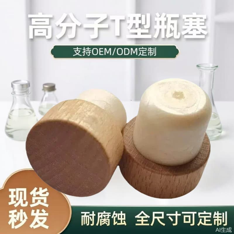 Custom polymer corks in stock 19.2mm red wine corks, Thai elephant soda wood corks, aromatherapy glass corrosion-resistant bottle stoppers.