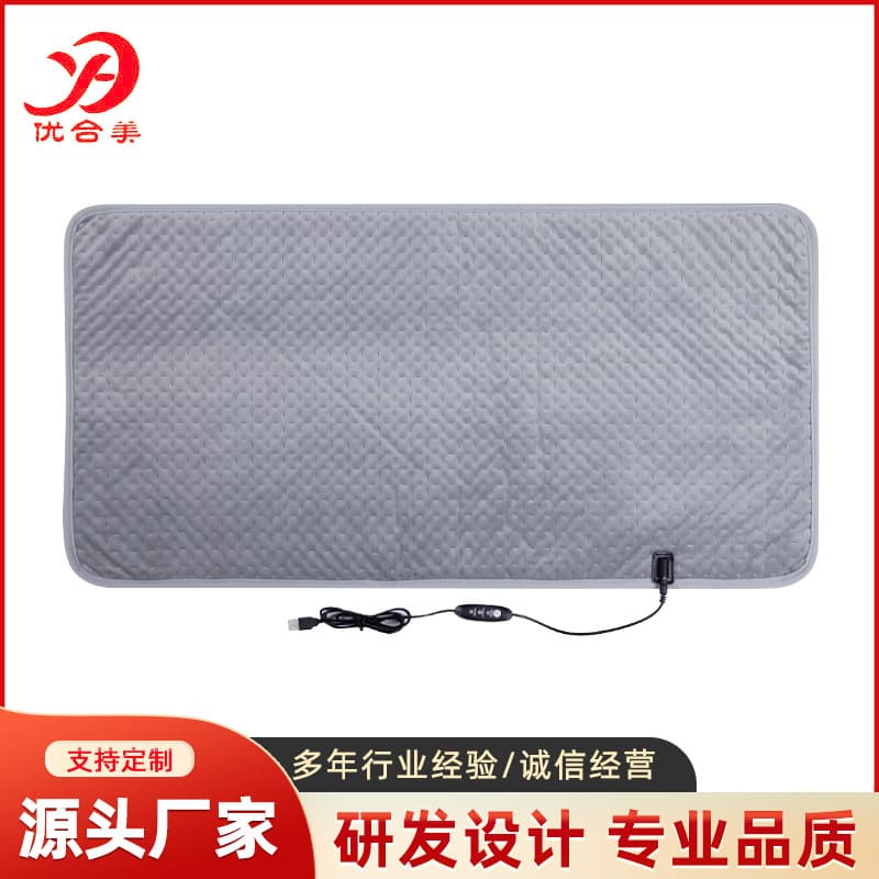 USB Crystal Fleece Electric Heating Blanket, Heating Pad with Temperature Control, Energy-Saving Constant Temperature Smart Warming Mat