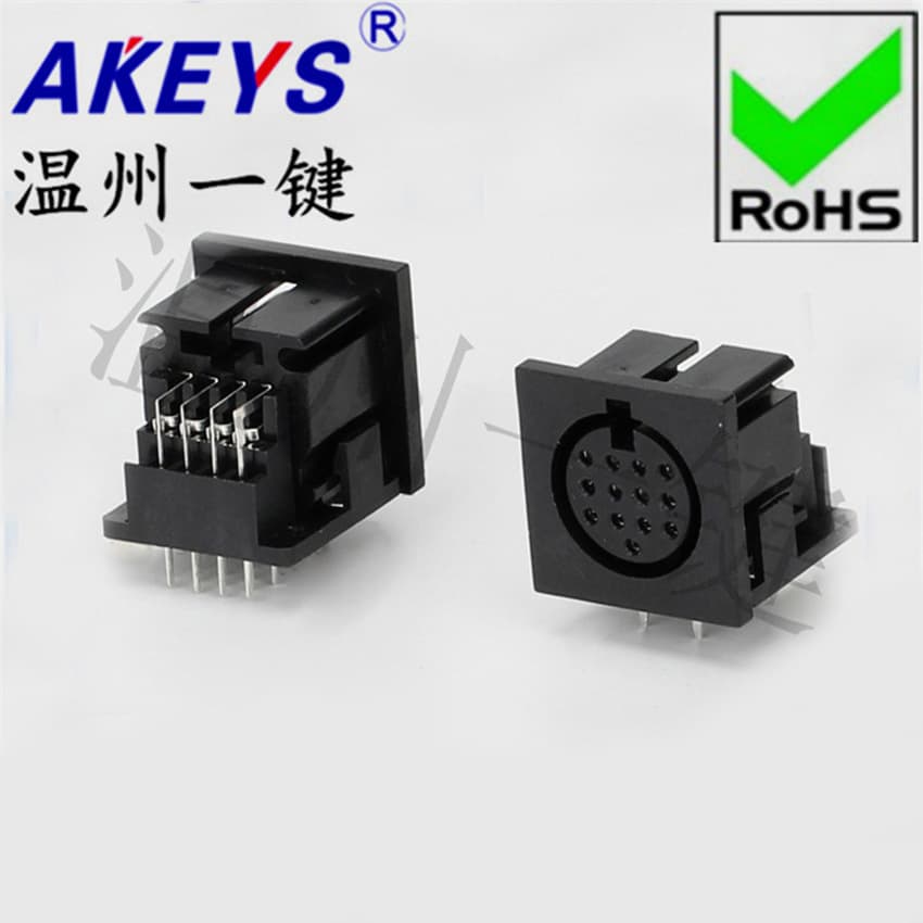 DS-13-04a Square DS Terminal Connector Large 13-Pin 15-Position Socket 13PIN DIN Female Socket