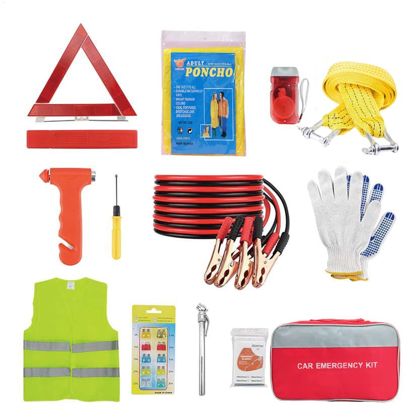 Cross-border Hot Selling Multi-purpose Car Emergency Assistance Kit Tool Set Vehicle First Aid Tool Kit
