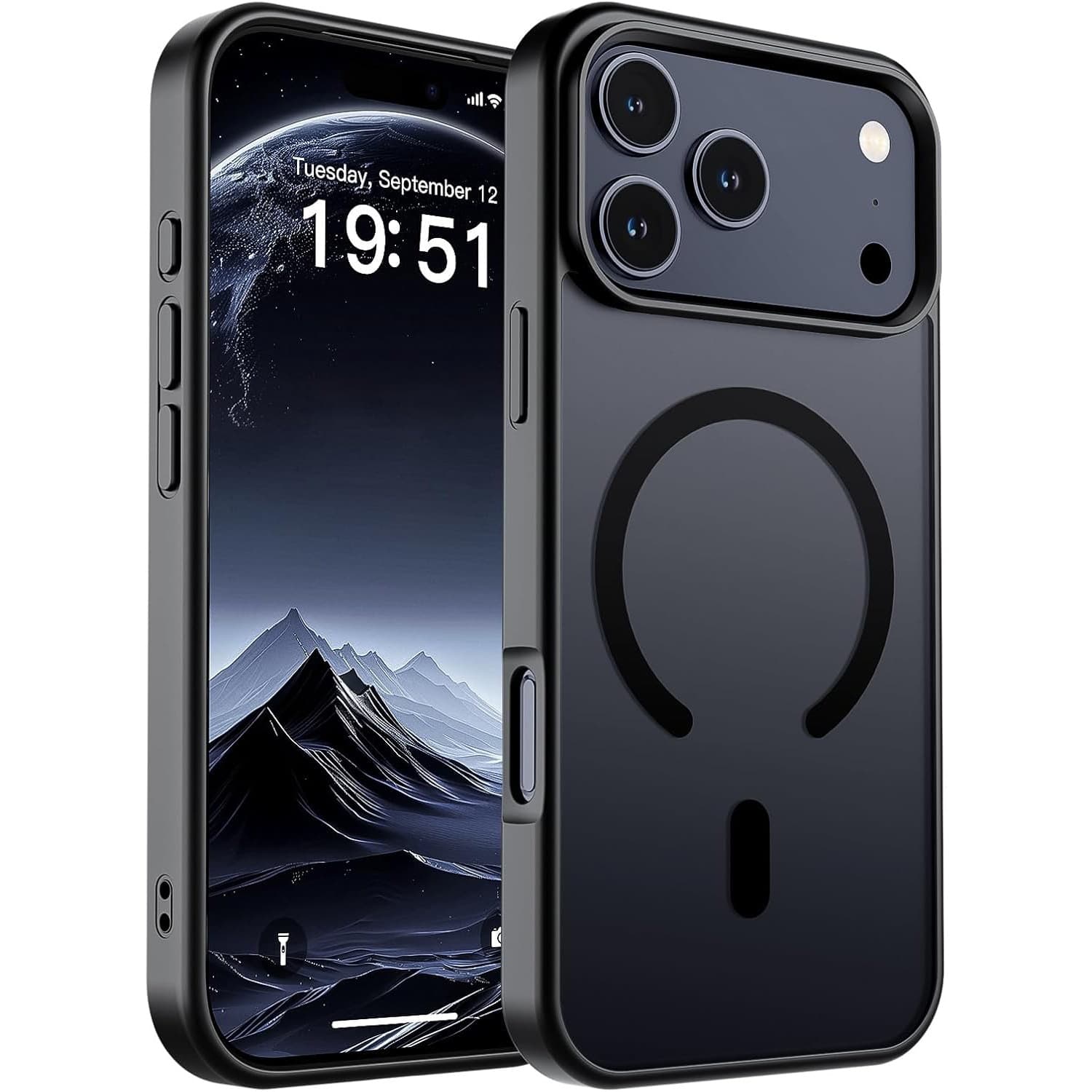Magnetic Phone Case for iPhone 17 Pro Max, iPhone 16e Protective Case SE4, Frosted Skin-Feel Anti-Drop for 15 13