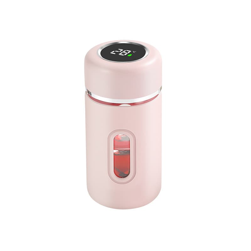 Mini Minimalist Temperature-Measuring Glass Water Cup, Drop-Resistant, Compact and Portable, High-Temperature Resistant, Small Tea Cup, High Aesthetic, for Women, Office, Outdoor