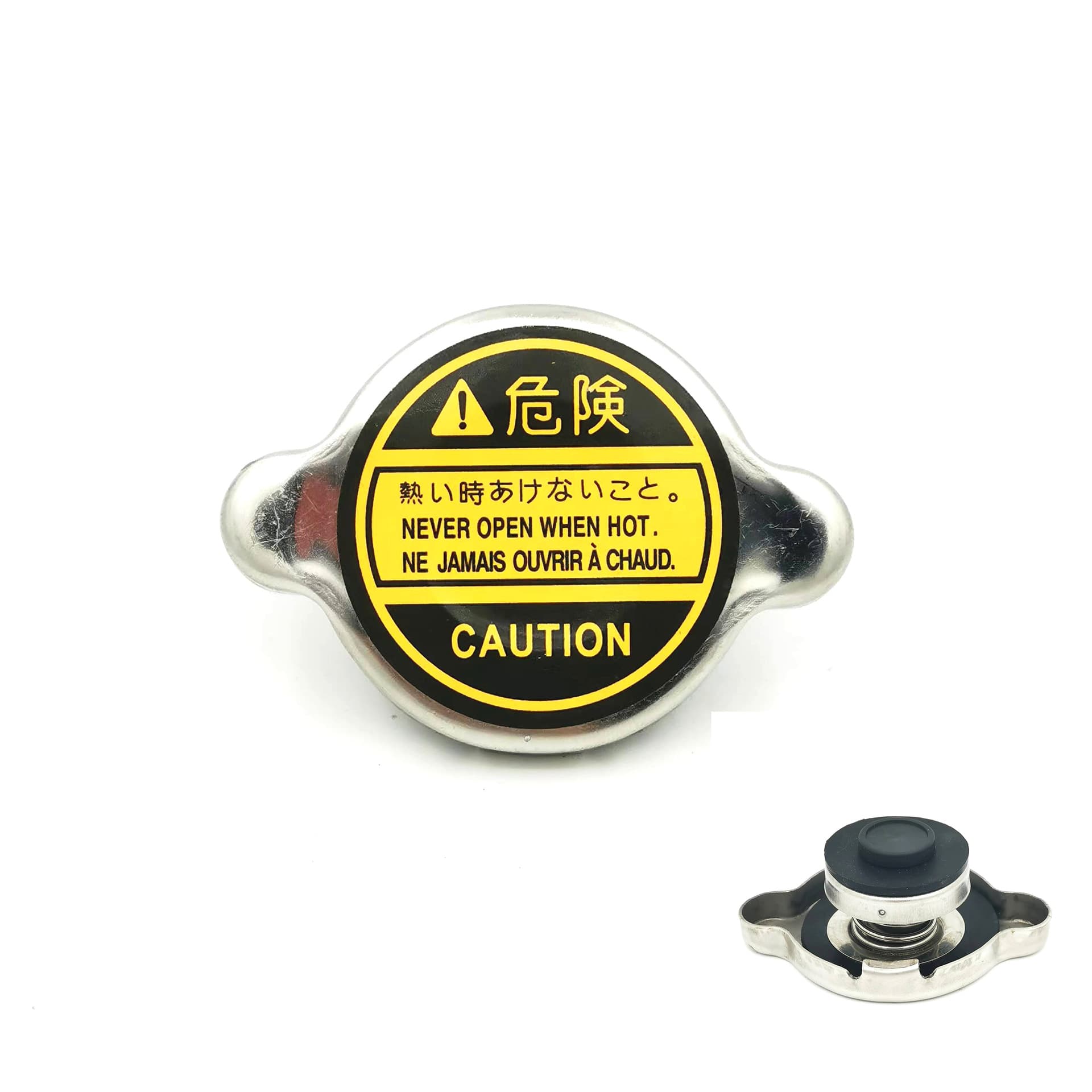 16401-62090 Japanese-style radiator cap, stainless steel radiator cap.
