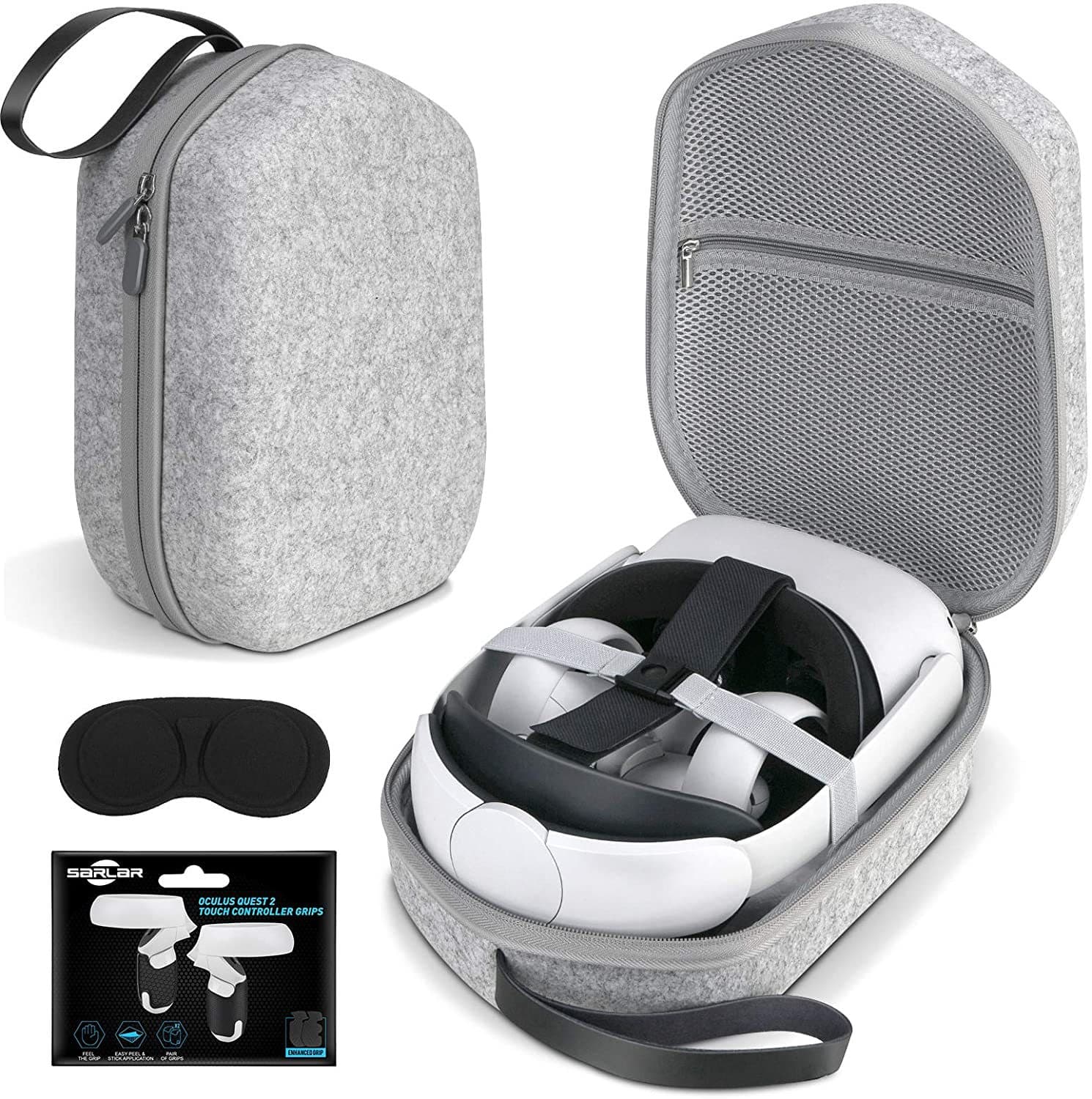 Hard EVA Carrying Case for Oculus Quest 3 Sony PS5 VR2 Headset Storage Bag