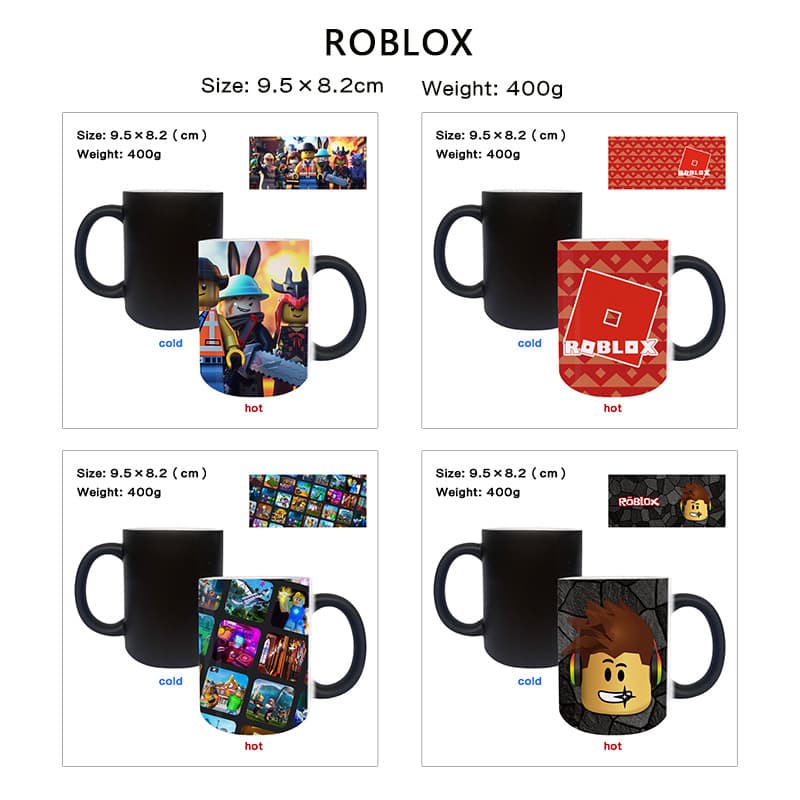 Virtual World Heat-Sensitive Color-Changing Ceramic Mug Cartoon Anime Tea Coffee Cup