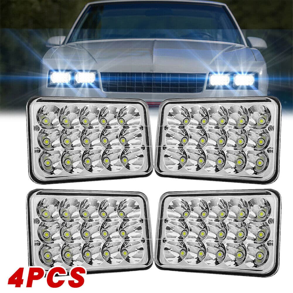 Car LED Light 7 Inch High Power 45W with H4 Connector 15 Light 5 Inch Work Light Inspection Light Modified Car Light