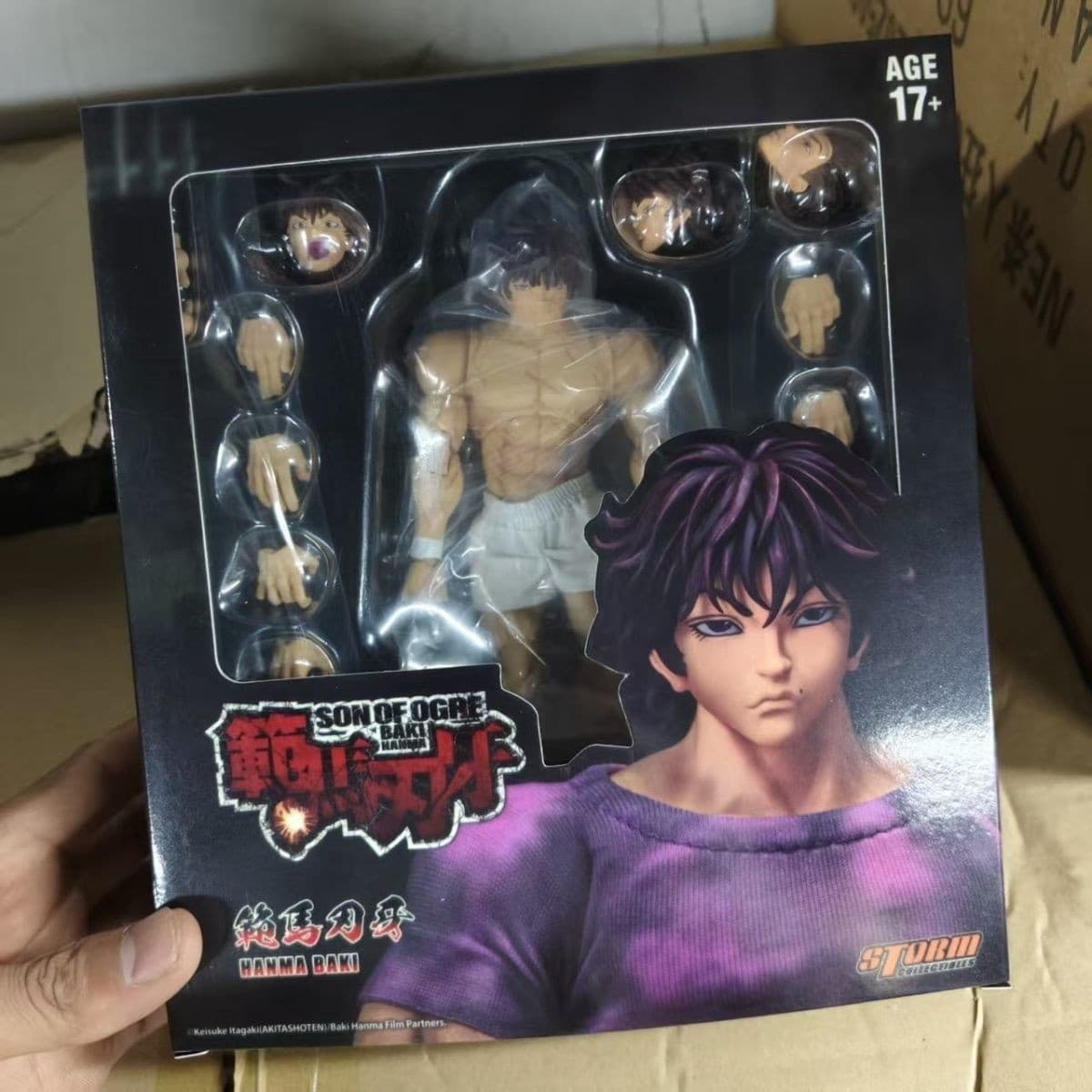 Domestic In Stock Baki 1/12 Manga Demon Back Purple Clothes Baki Hanma Articulated Action Figure
