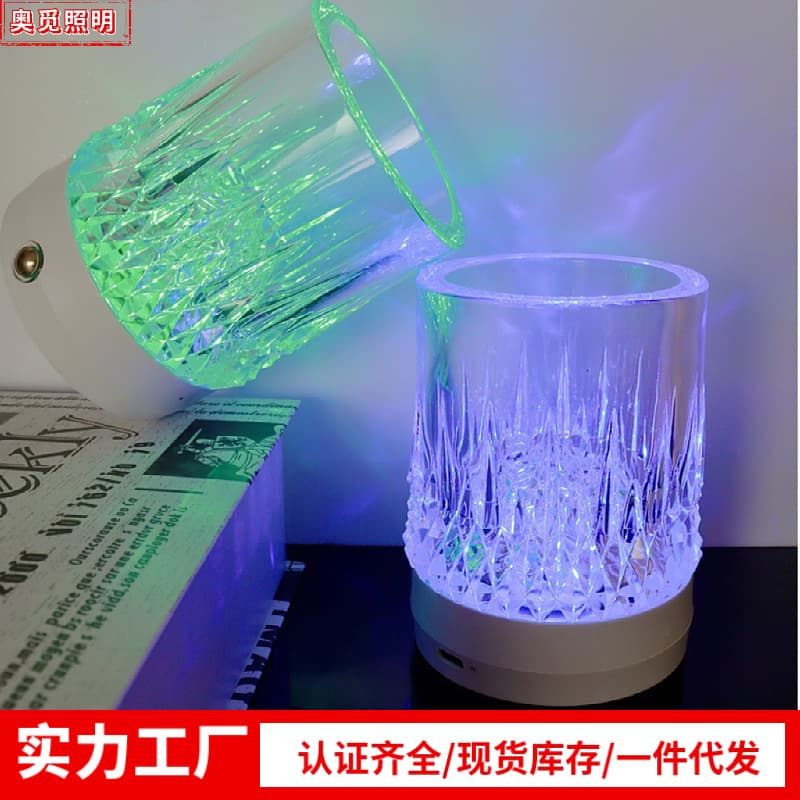 Cross-border Hot Selling Night Light Ambiance Light Bar Ambiance Light Flower Arrangement Table Lamp Bedroom Bedside Lamp Gift Zhongshan Lighting