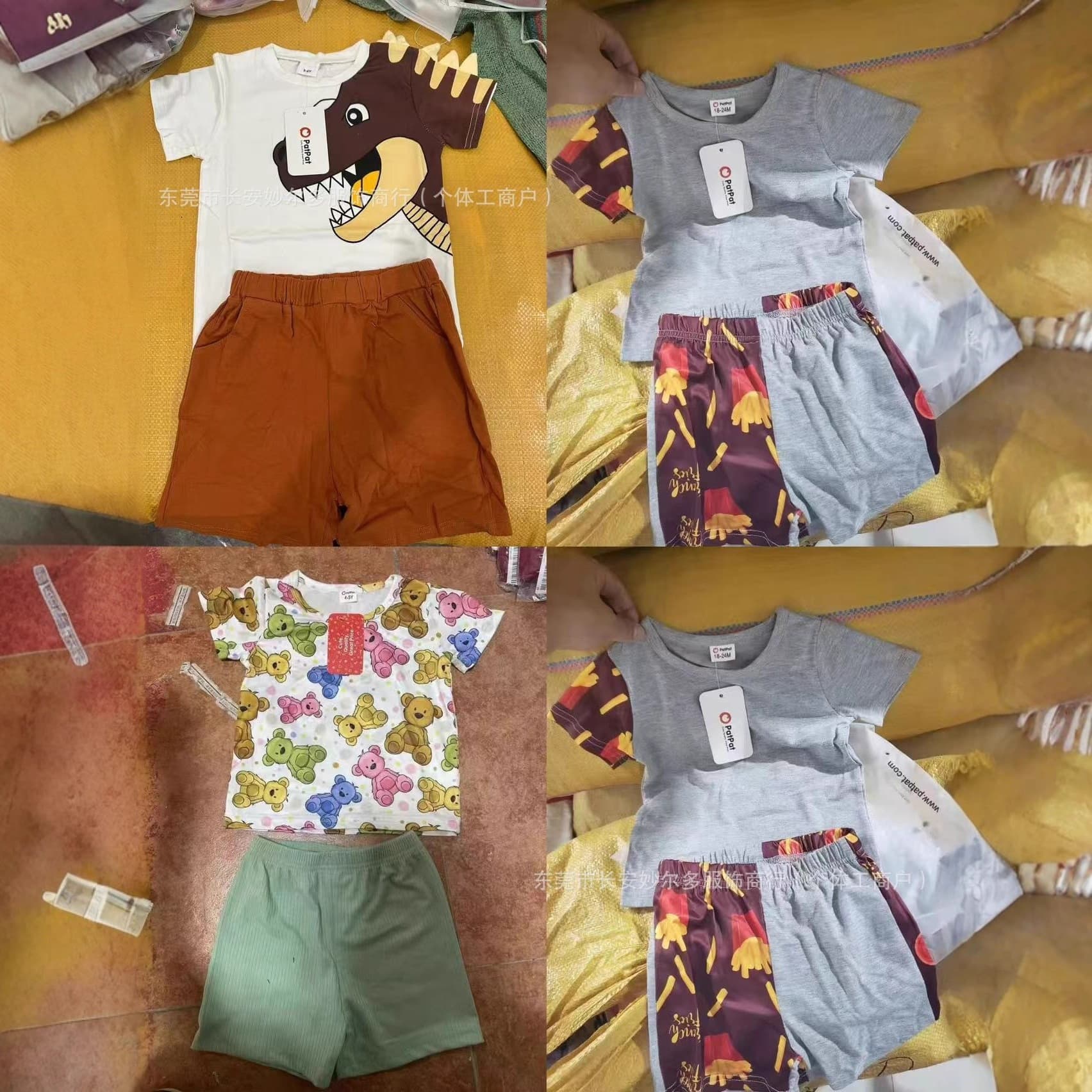 Patpat Export Brand Fashion Mix-and-Match Set for Boys and Girls Children's Clothing Assorted Remaining Stock Ready-to-Ship Inventory