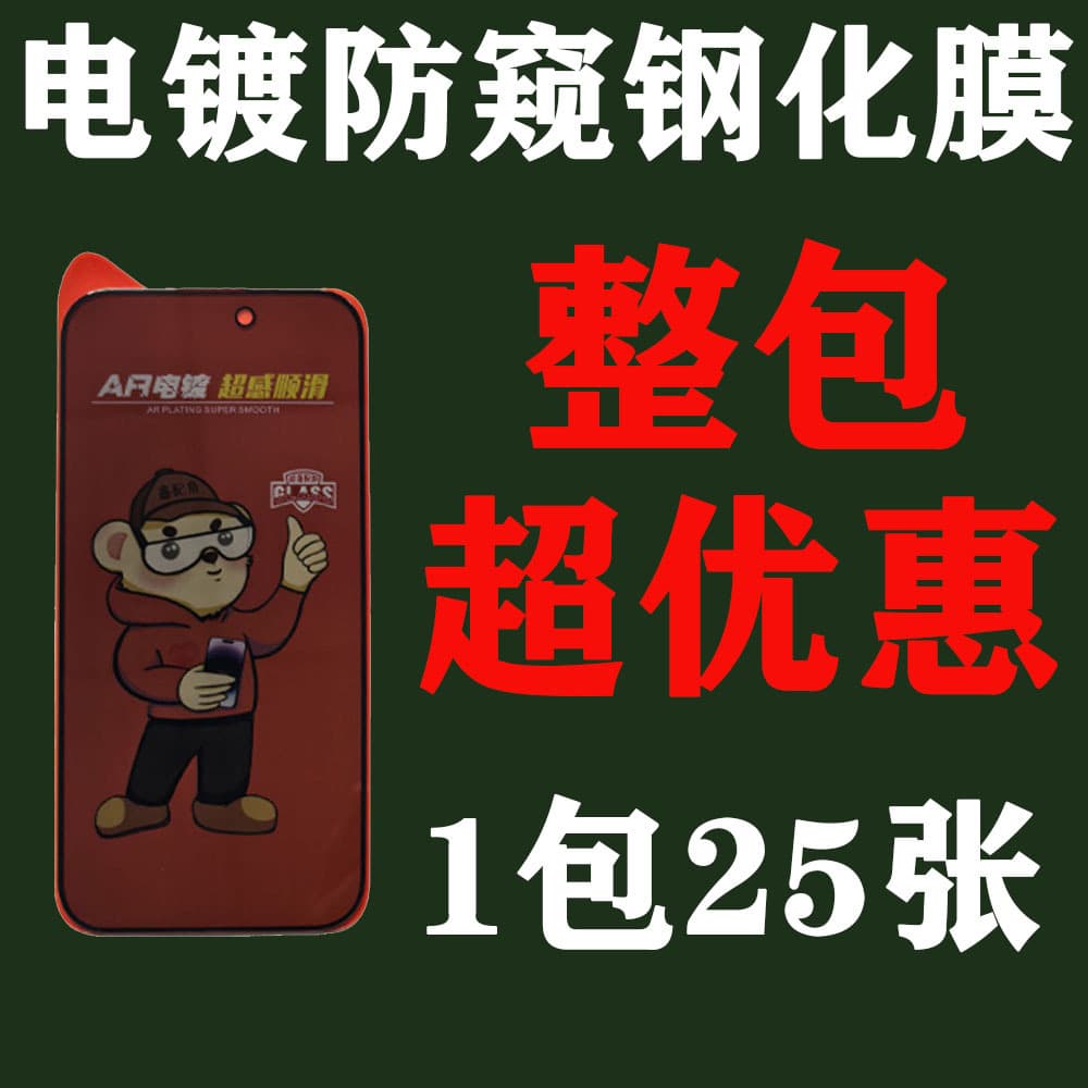 Anti-spy Tempered Glass for iPhone 17 Pro Max, 15 Plus, iPhone 123, Electroplated Folding Design