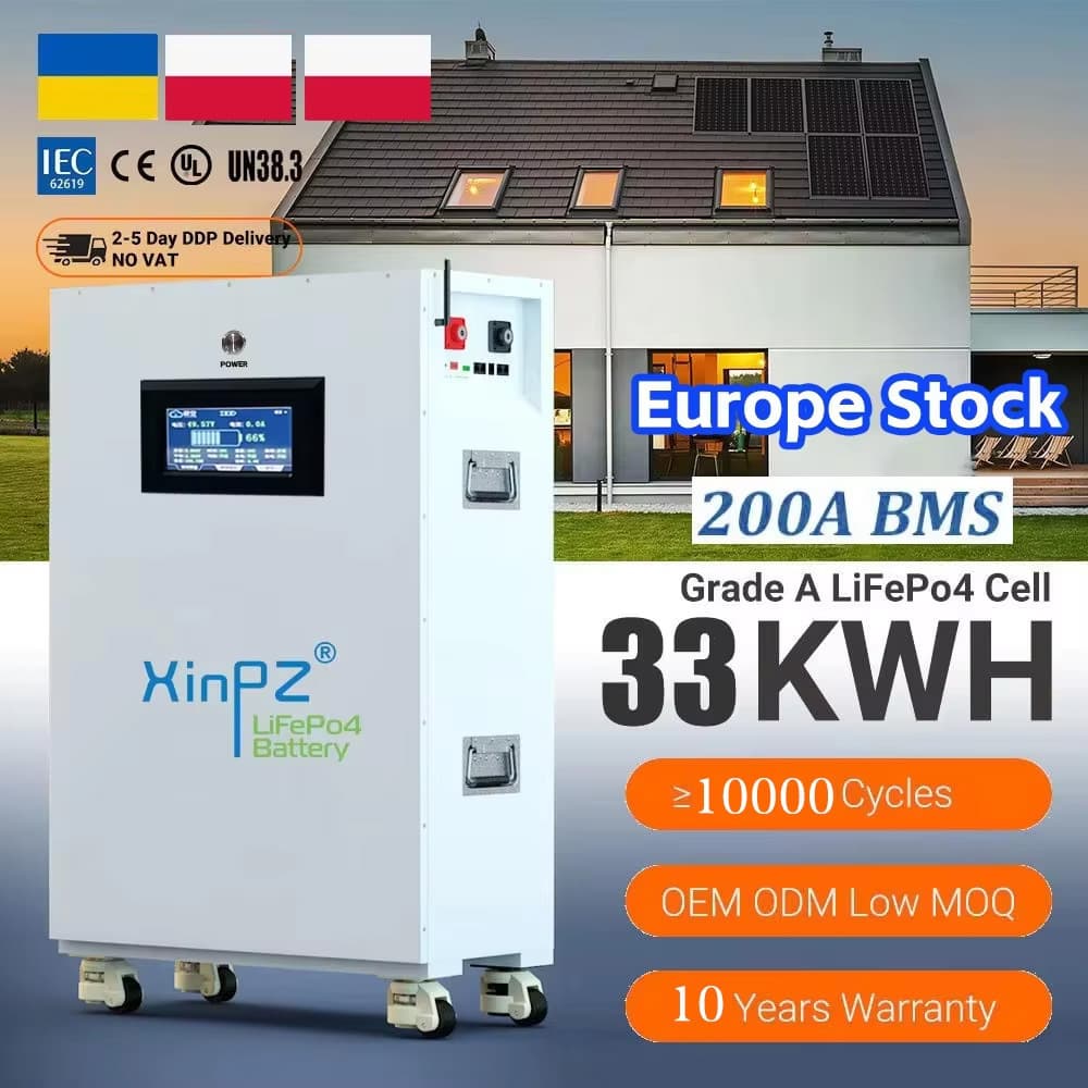 48V 300Ah 15KWh High-Capacity LiFePO4 Home Storage System, Solar Off-Grid Battery
