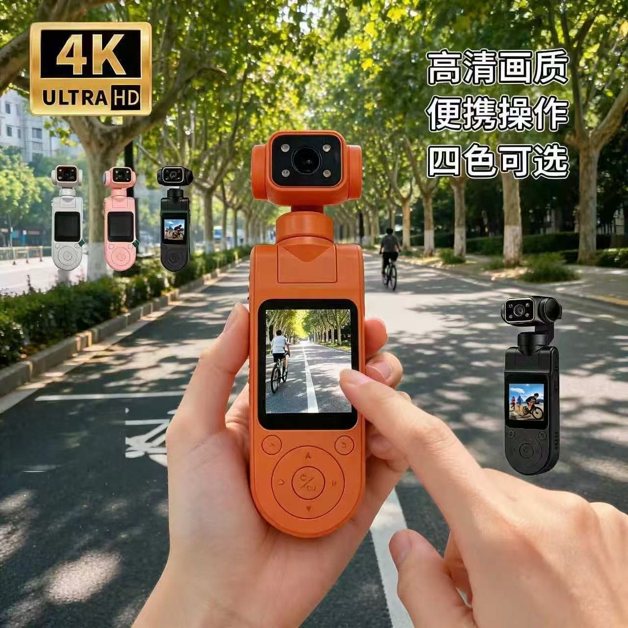 X20 Handheld Gimbal Action Camera 4K Ultra HD Stabilization, Underwater Shooting Portable Vlog Camera