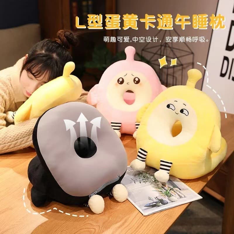 Office Nap Pillow for Students, Desk Sleeping Aid with Huggable Design