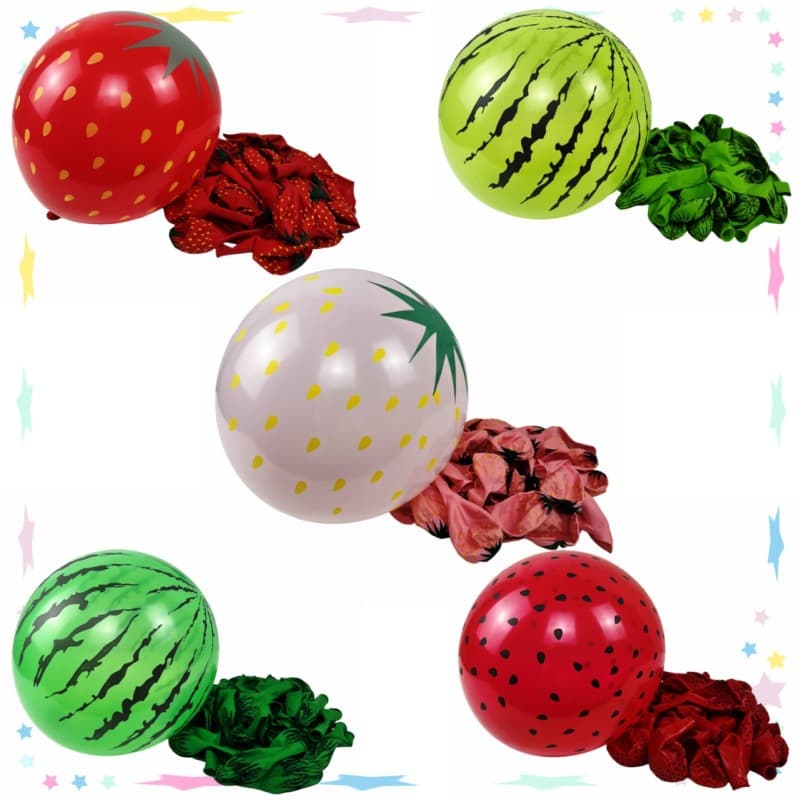 Thickened Strawberry Watermelon Balloons for Children's Toys, Birthday Parties, Shopping Malls, Schools, Kindergarten, and Promotional Small Gifts