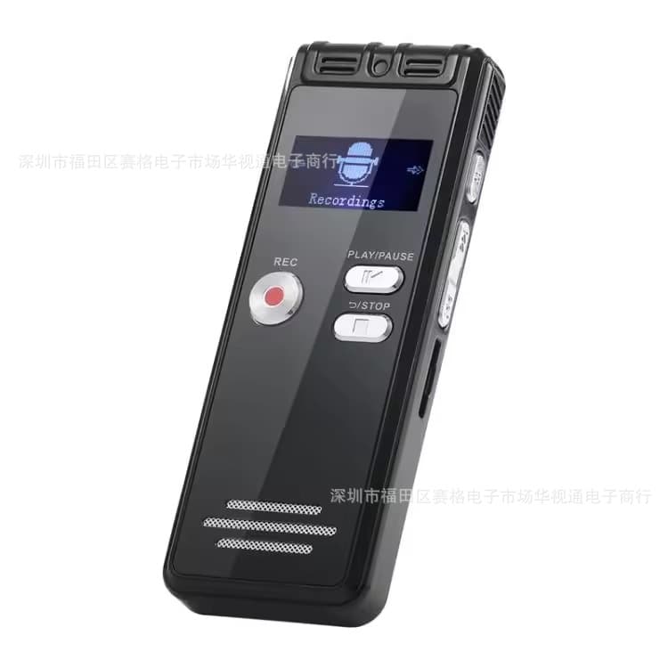 Cross-Border Premium Voice-Activated Recorder Smart HD Voice Recorder MP3 Player English Version for Export