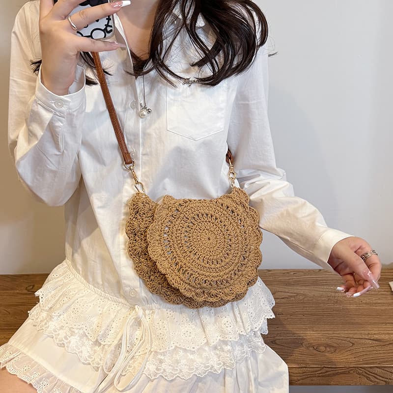 Straw Bag Women Large Capacity 2025 New Summer Casual Crossbody Handwoven Bag Premium Beach Bag