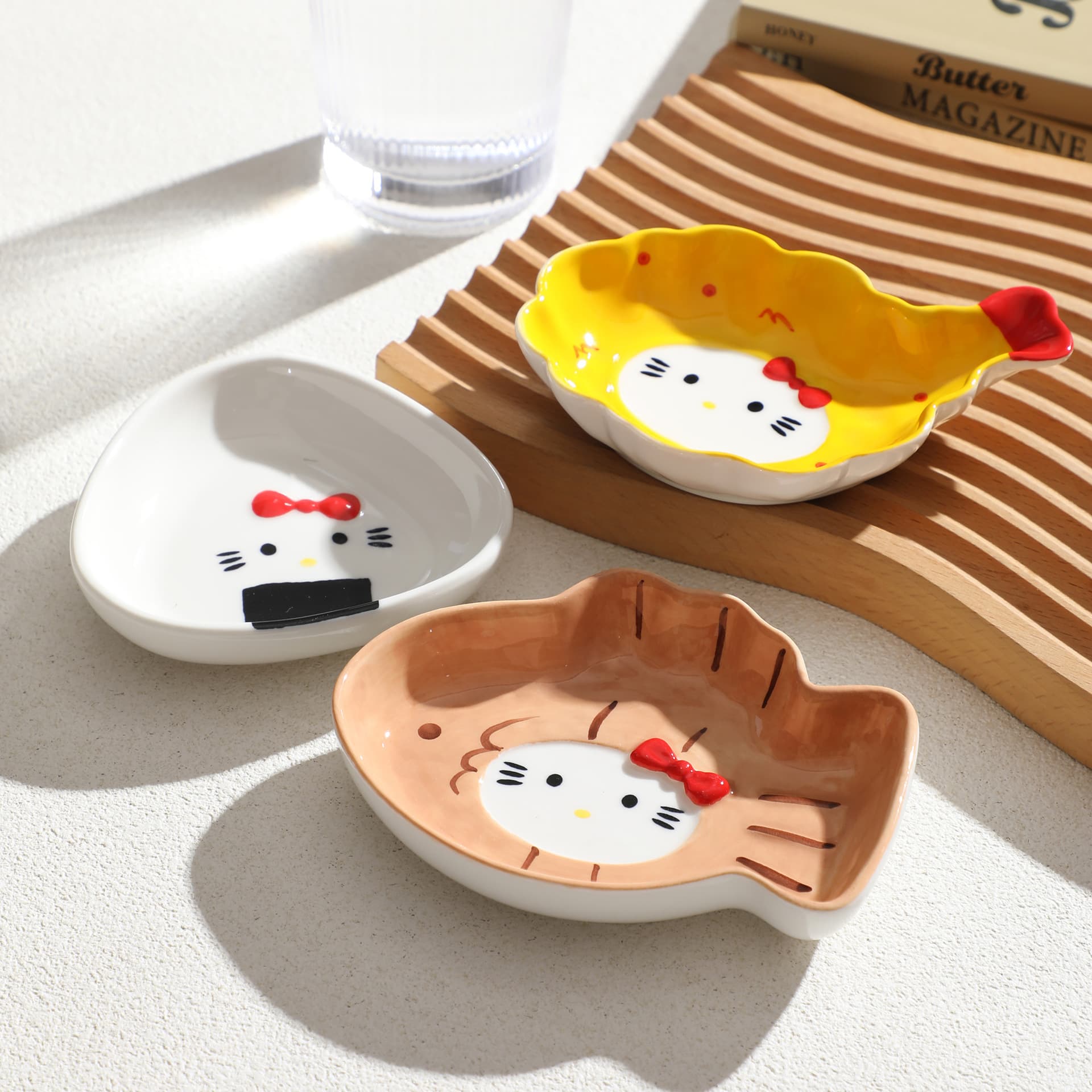 Creative Ceramic Dipping Sauce Dish Home Creative Hot Pot Seasoning Dish High-Aesthetic BBQ Dip Sauce Dish Soy Sauce Vinegar Dish
