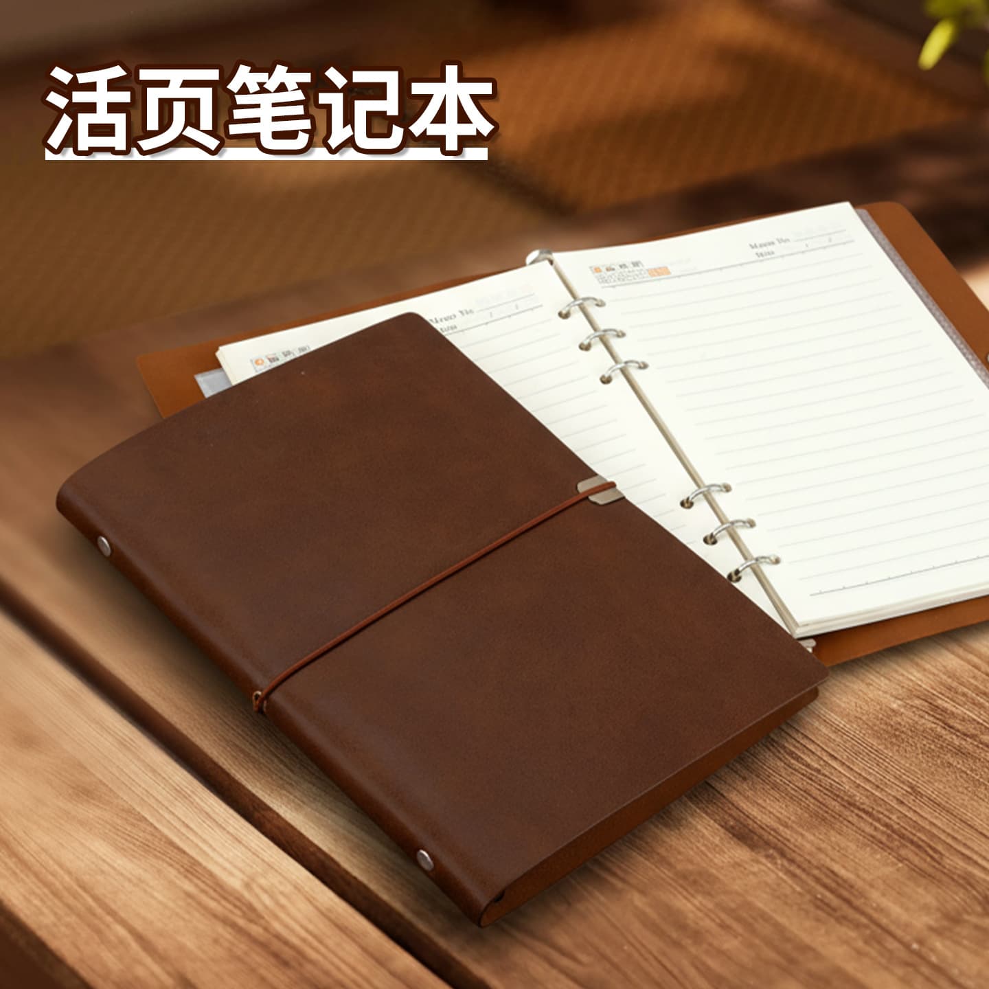 A5 Softcover Loose-leaf Notebook with Custom Logo Printing, Binding, Business Office Supplies Diary Notebook