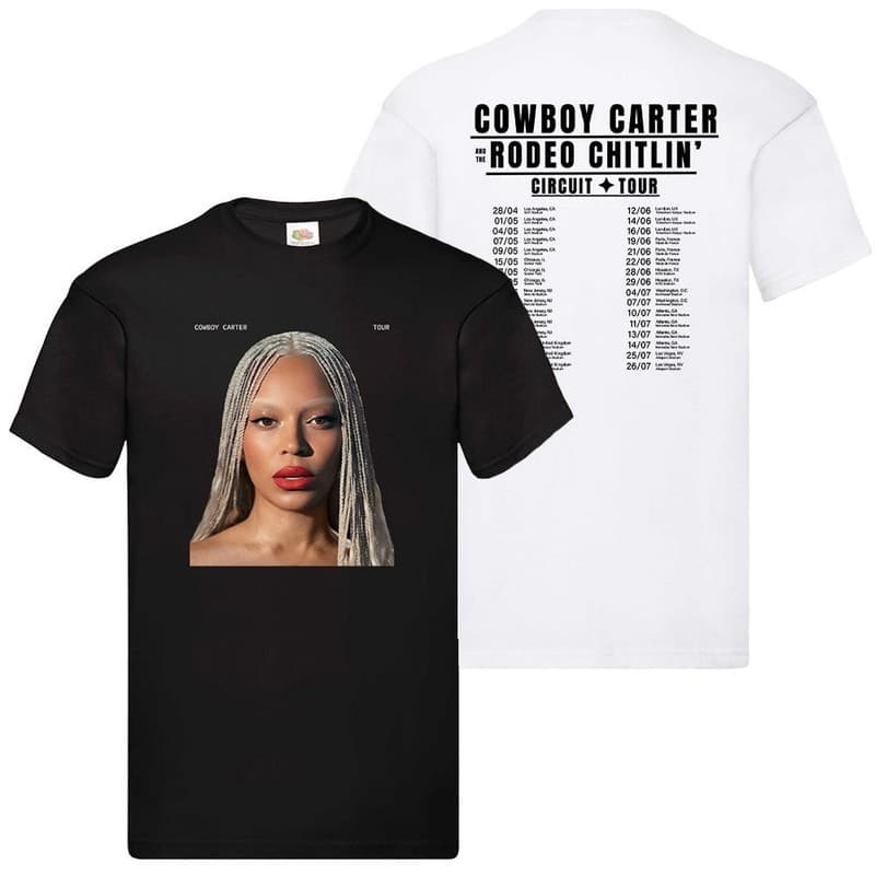 Beyonce Cowboy Carter Tour 2025 T-Shirt Concert Dates Music