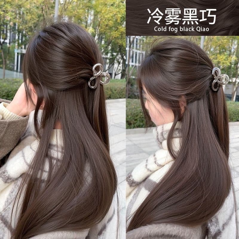 Hazel Gray Brown Hair Dye, Trendy Color, No Bleach, Cold Mist Black Chocolate Hair Color, DIY Honey Tea Brown at Home