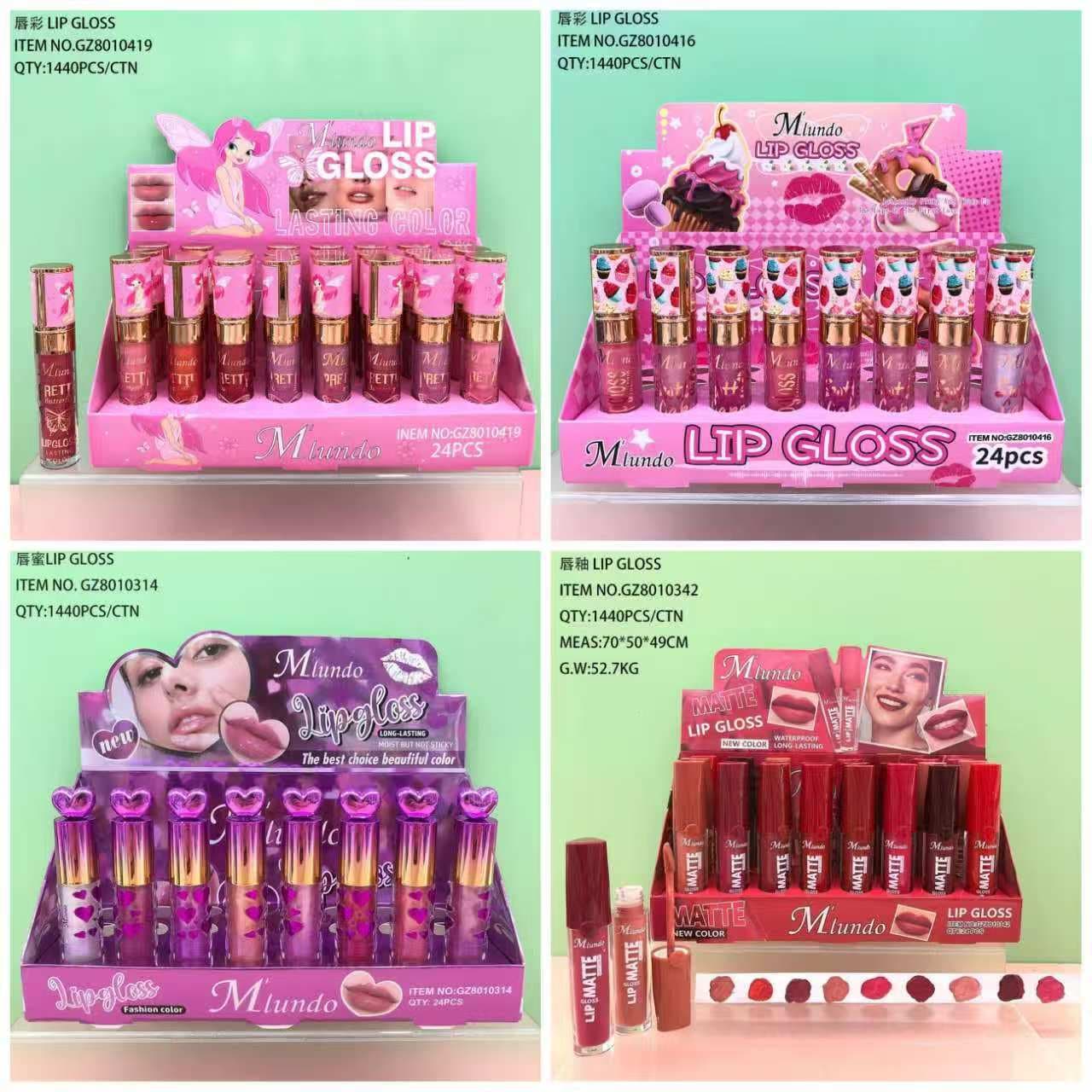 New product MLUNDO moisturizing and plumping lip gloss, fine shimmer, long-lasting color, water-glossy plump lips, brightening high-gloss lip gloss