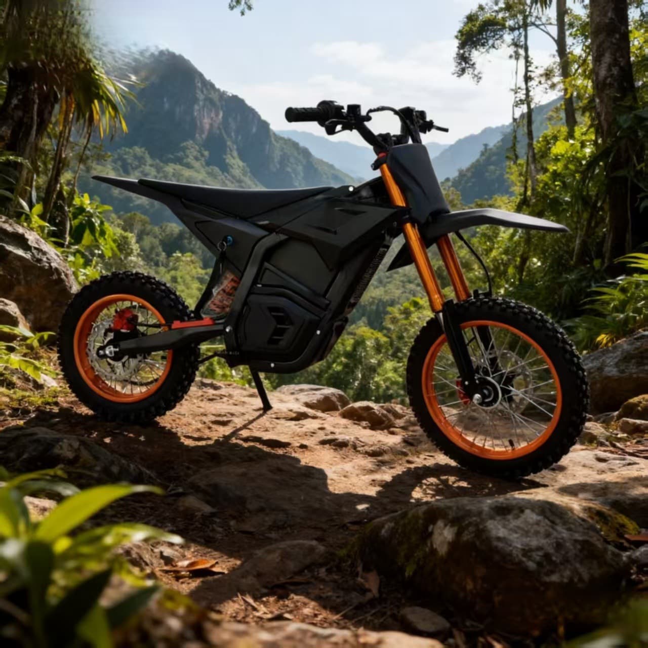 Two-Wheel Electric Off-Road Bike Adult Kids Mountain Motorcycle Racing 2500W 48V 20Ah All-Terrain