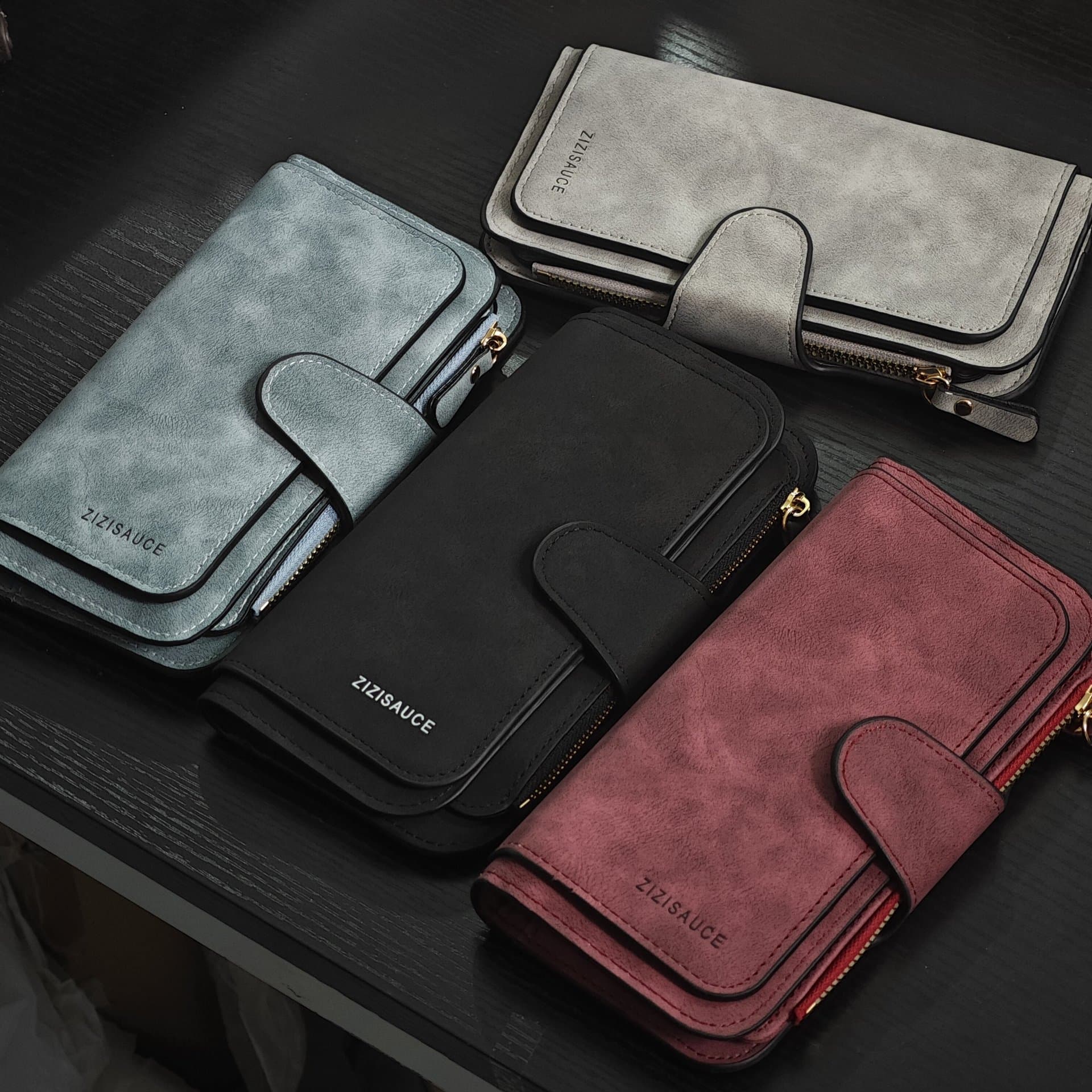 Men's Long Wallet PU Leather 2025 New Style Zipper Wallet Business Leather Wallet Waterproof and Wear-resistant