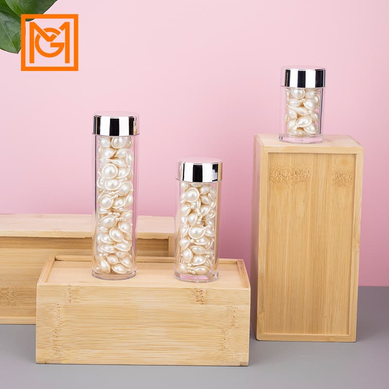 Arden 30/60/90 Capsules Time-Release Softgel Essence Bottle Saffron Health Supplement Plastic Transparent Refillable Bottle