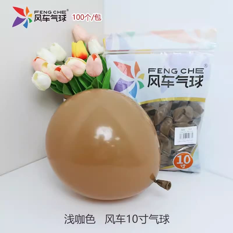 Windmill Brand 10-inch Thick Round Latex Balloons for Wedding Decoration, Bridal Room Decor, Birthday Party Decoration, Versatile Color