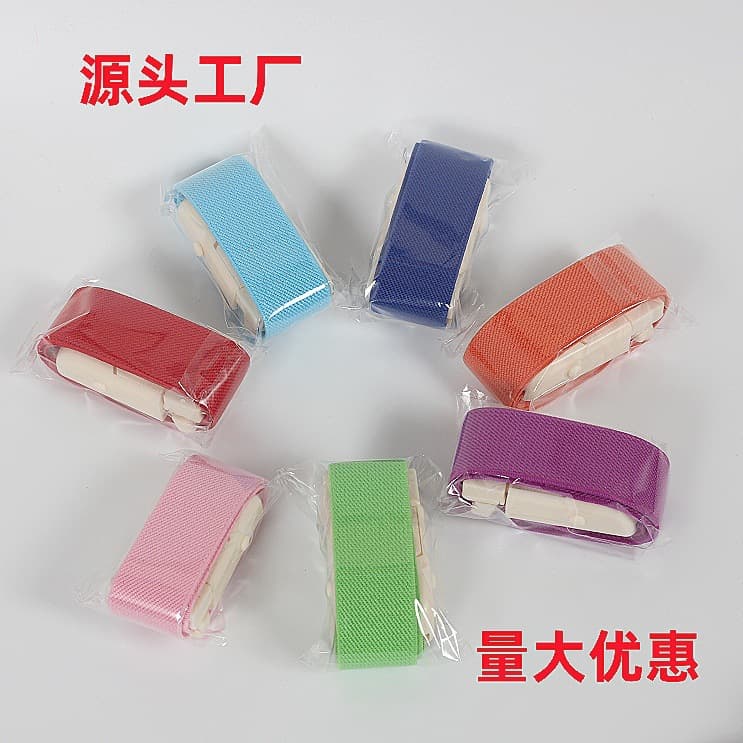 Buckle tourniquet, household tourniquet, elastic band, ABS elastic outdoor first aid supplies, multi-color tourniquet