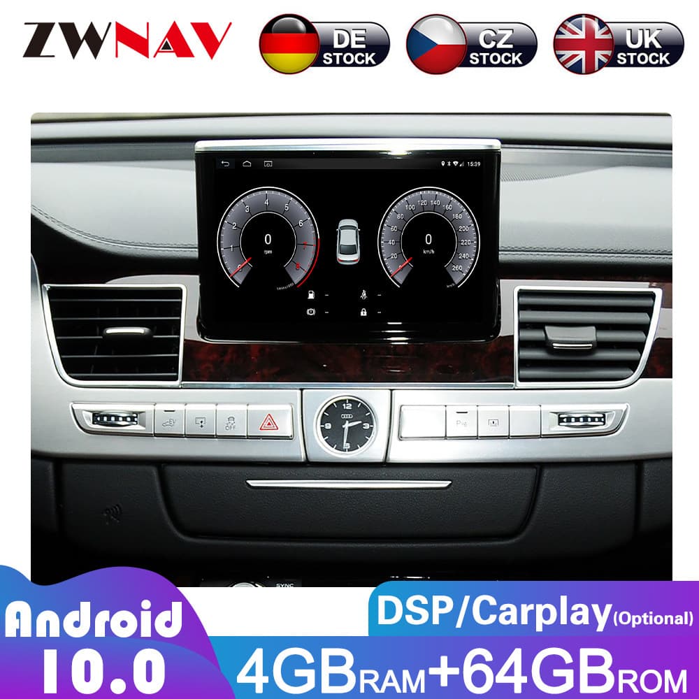 For Audi A8 2009-2017 Android 8-inch Center Console Car Navigation Radio GPS