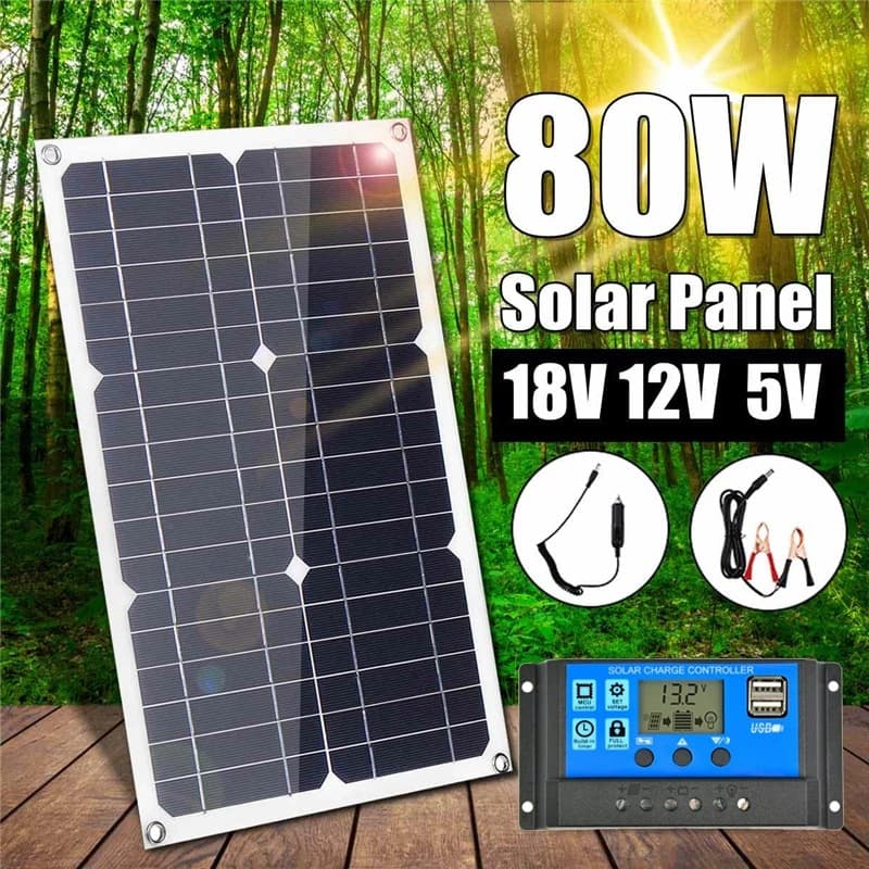 20W 30W 100W 18V Semi-Flexible Solar Panel for Phone/Car Battery Monocrystalline Silicon Solar Charger