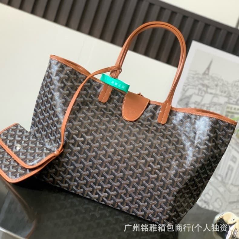 Goyard Saint Louis Tote Shopping Bag Handheld Shoulder Bag with Pouch