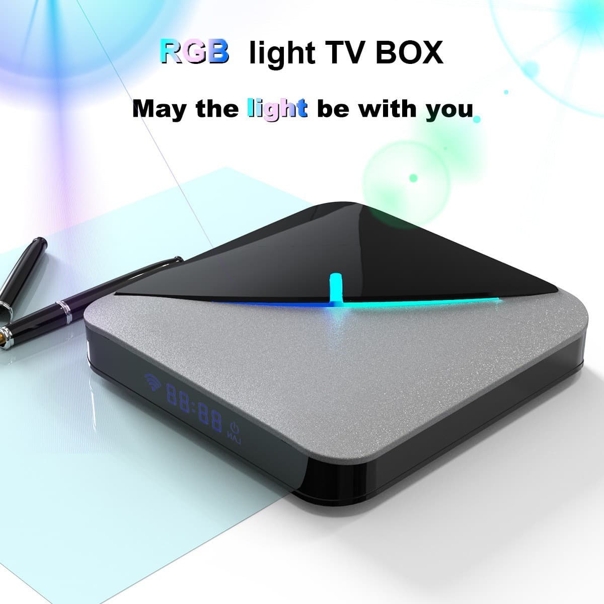 Best-selling Smart TV Box Android RGB Home Entertainment System Bluetooth HD Dual-band TVBOX