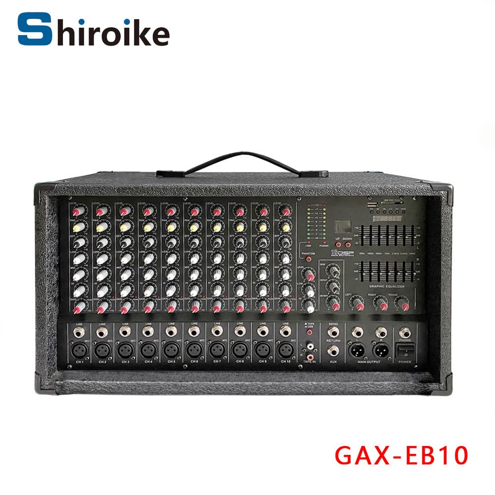 GAX-EB10 Home Multi-Channel Mixer with Bluetooth, Portable Audio Mixing Console