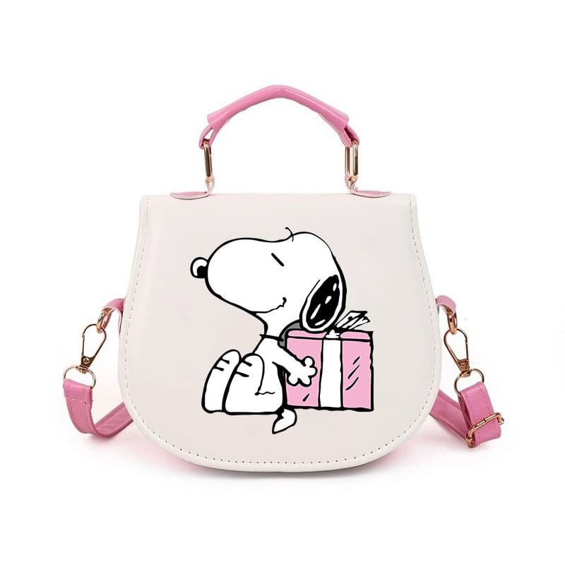 Snoopy Cross-border New Viral Print Fashionable Shoulder Bag Casual Versatile Handbag for Outings