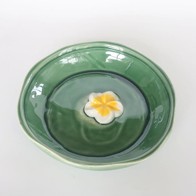 Large Non-Hole Hydroponic Flower Pot Nordic Egg Flower Bird Watering Bath Basin Amazon Green Crackle Glaze Ceramic