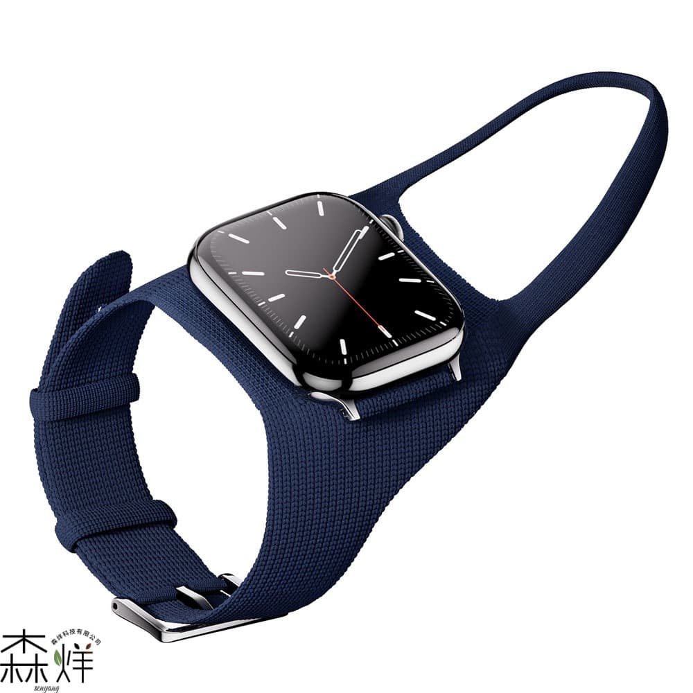 Cycling Sports Wristband for Apple Watch Series 7 8 9 10, iWatch 46mm Nylon Knitted Band