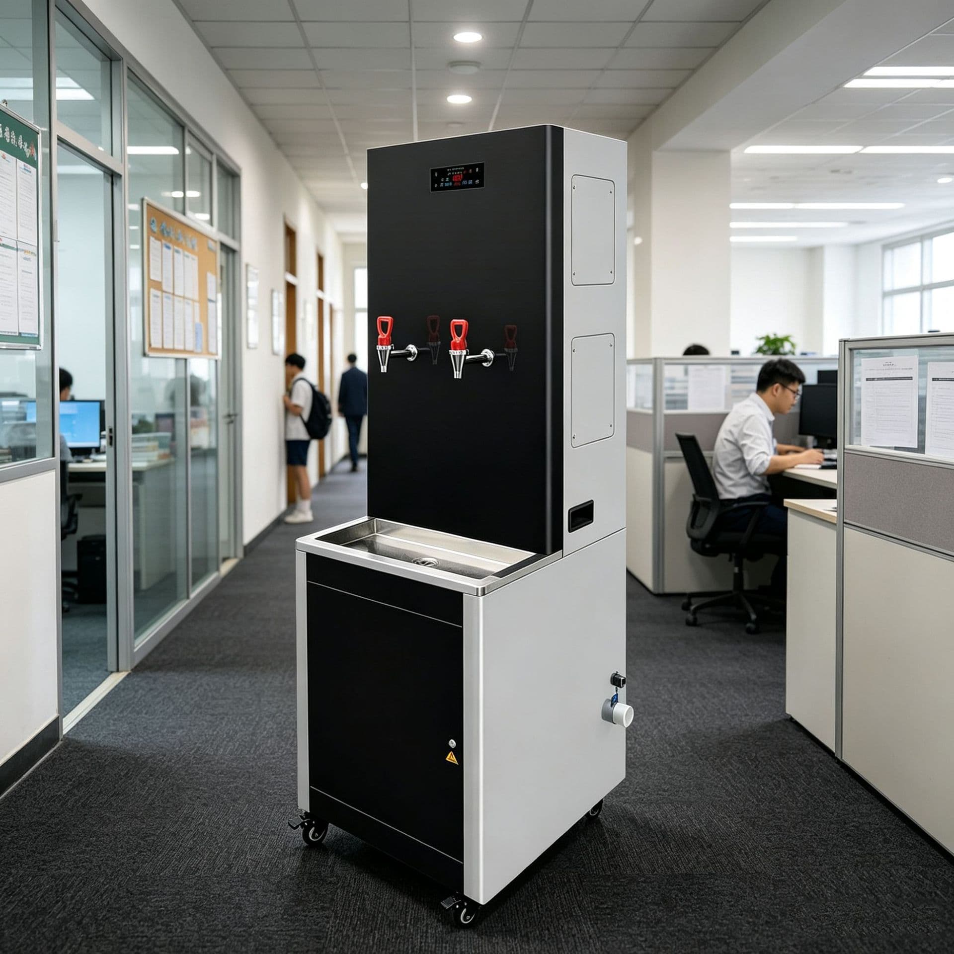 Commercial public water dispenser, school water boiler with filtration, household heating direct drinking machine for factories and units