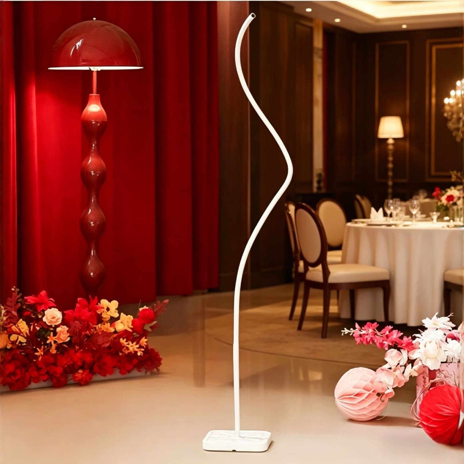 Wedding room party decoration props aluminum plastic pipe DIY plastic road guide column love road guide balloon bracket