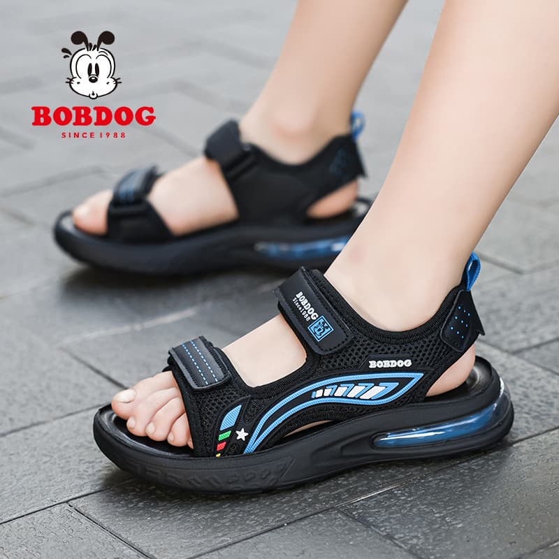 Factory direct sales Babu Dou boys' sandals summer fashion handsome trendy soft bottom beach sandals for boys and children