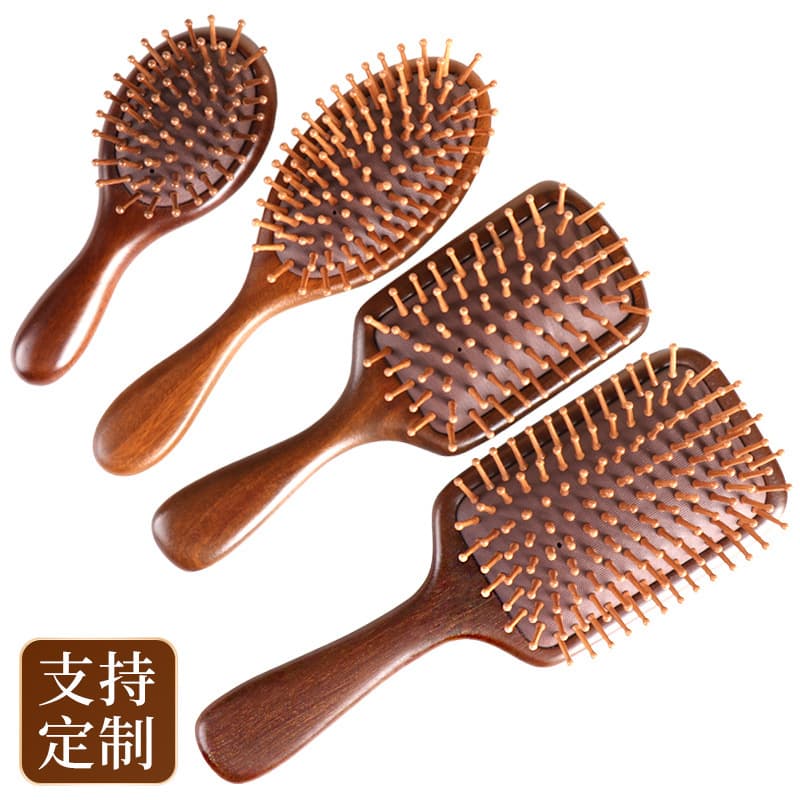 Sandalwood Scalp Massage Comb Large Cushion Comb Airbag Comb Head Care Anti-Static Wood Comb Meridian Comb