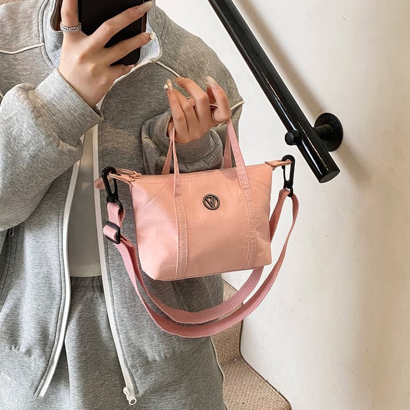 Cross-border Macaron Color Mini Small Tote Bag 2025 New Handheld Shoulder Crossbody Bag Simple Lightweight Women's Bag