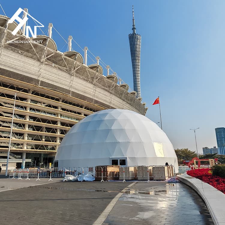 Guangzhou Haixinsha 21m Diameter Spherical Tent Dome Cinema Circular Tent Structure Supplied by Guangzhou Hengnuo Manufacturer