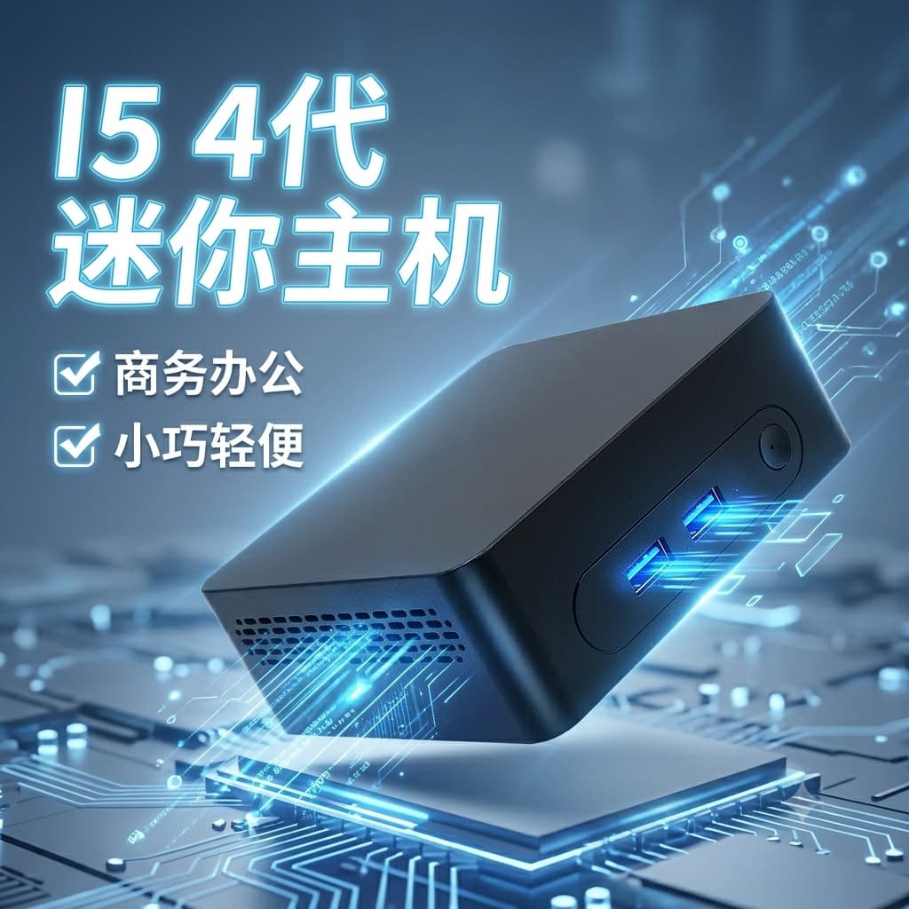 Core i5 4th generation portable mini host HD dual display HD home office microcomputer mini pc